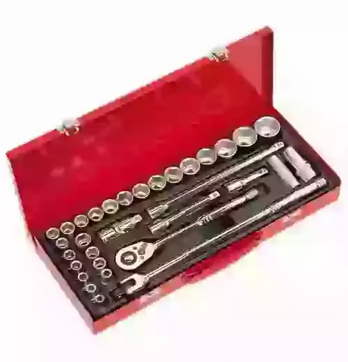 Sealey Socket Set 32pc 1/2" Sq Drive 6 pt WallDrive Metric/Imperial